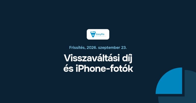 Visszaváltási díj és iPhone-fotók (EasyPie frissítés)